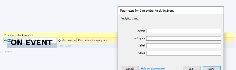 gamearter sdk for Construct - Analytics