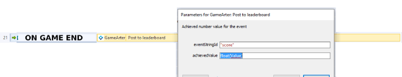 gamearter sdk for Construct - Post to Leaderboard